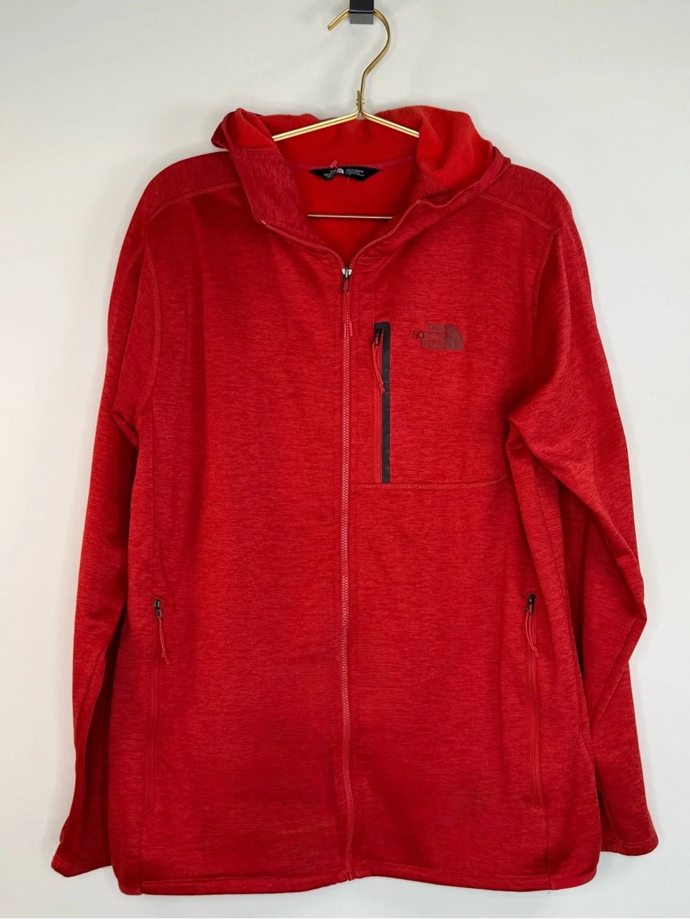 The North Face Canyonlands Fleece Hoodie Heather Red L